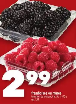 Marche Ami Framboises ou mûres offer