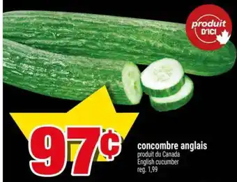 Super C Concombre anglais offer