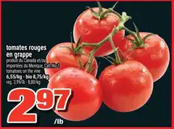 Super C TOMATES ROUGES EN GRAPPE offer