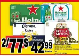 Super C bière Corona Extra, Stella Artois, Heineken, Heineken Silver offer