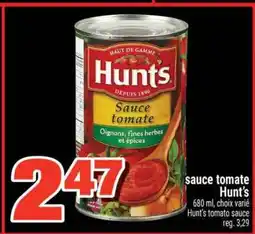 Super C SAUCE TOMATE HUNT'S offer