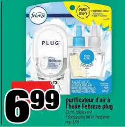 Super C purificateur d'air à l'huile Febreze plug offer