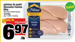 Super C poitrines de poulet désossées fraîches Mina offer