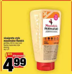 Super C vinaigrette style mayonnaise Nando’s offer
