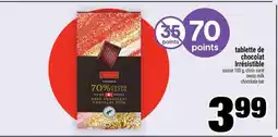 Super C tablette de chocolat Irrésistible offer