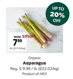 Blush Lane Organics Organic asparagus offer