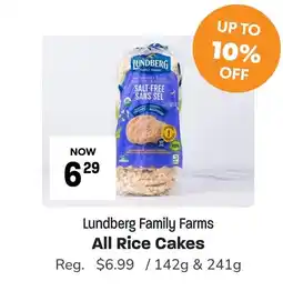 Blush Lane Organics Lundberg Family Farms All Rice Cakes offer