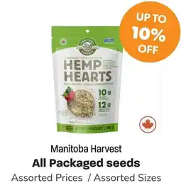 Blush Lane Organics Manitoba Harvest All Packaged seeds offer