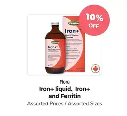 Blush Lane Organics FLORA Iron+ liquid, Iron+ and Ferritin offer