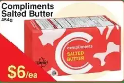 Fresh Market Foods Compliments Salted Butter offer