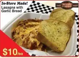 Fresh Market Foods Lasagna with Garlic Bread offer