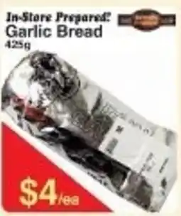 Fresh Market Foods Garlic bread offer