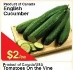 Fresh Market Foods English cucumber offer