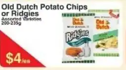 Fresh Market Foods Old Dutch Potato Chips or Ridgies offer