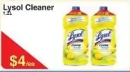 Fresh Market Foods Lysol Cleaner offer