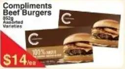 Fresh Market Foods Compliments Beef Burgers offer
