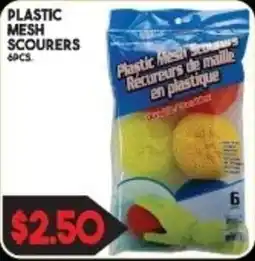 Fresh Market Foods Plastic mesh scourers offer