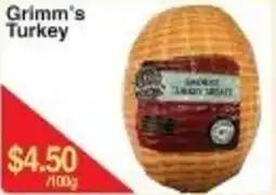 Fresh Market Foods Grimm's Turkey offer