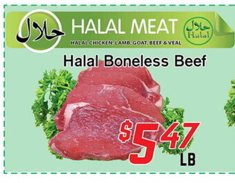 Fresh Value Halal Boneless Beef offer