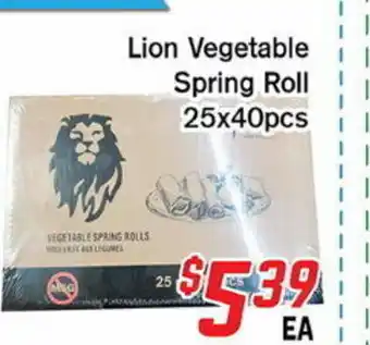 Fresh Value Lion Vegetable Spring Roll offer