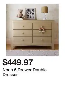Wayfair Noah 6 Drawer Double Dresser offer