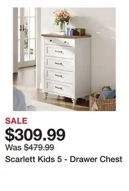 Wayfair Scarlett Kids 5 - Drawer Chest offer