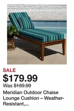 Wayfair Meridian Outdoor Chaise Lounge Cushion – Weather-Resistant, Reversible, Plush Comfort offer