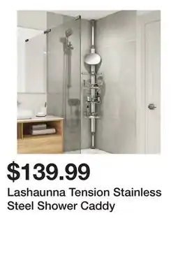 Wayfair Lashaunna Tension Stainless Steel Shower Caddy offer
