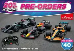 Showcase Rastar Licensed Radio Controlled F1 Cars offer
