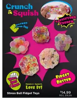 Showcase Crunch & Squish Stress Ball Fidget Toys offer