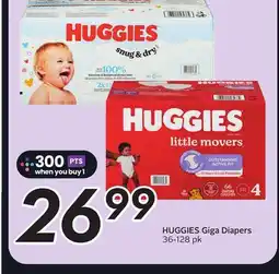 Sobeys HUGGIES Giga Diapers offer