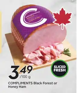 Sobeys COMPLIMENTS Black Forest or Honey Ham offer