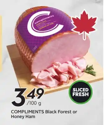 Sobeys COMPLIMENTS Black Forest or Honey Ham offer