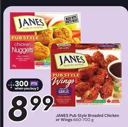 Sobeys JANES Pub Style Breaded Chicken or Wings offer