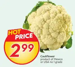 Sobeys Cauliflower offer