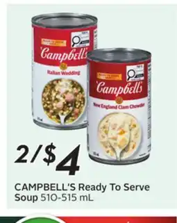 Sobeys CAMPBELL'S Ready To Serve Soup offer