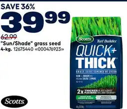 RONA Scotts Sun/Shade grass seed 4-kg offer