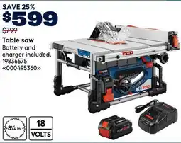 RONA Table saw offer