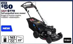 RONA TORO Self-propelled lawn mower offer