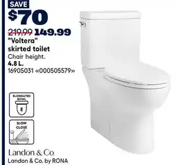 RONA Landon & Co by RONA Voltera skirted toilet offer