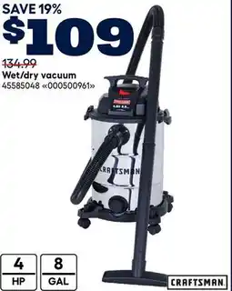 RONA Craftsman Wet/dry vacuum offer