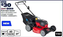 RONA Toro Push lawn mower offer