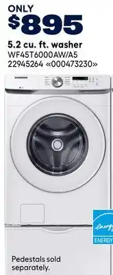 RONA Samsung 5-2 cu. ft. washer offer