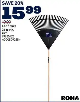 RONA RONA Leaf rake offer