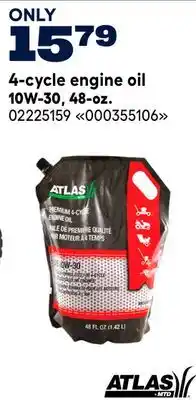 RONA ATLAS 4-cycle engine oil 10W-30, 48-oz offer