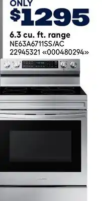 RONA Samsung 6.3 cu. ft. range offer