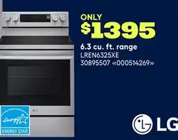 RONA LG 6.3 cu. ft. range offer