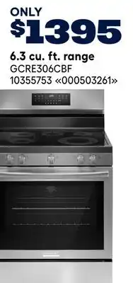 RONA Frigidaire 6.3 cu. ft. range offer
