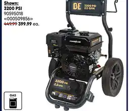 RONA BE Power EQUIPMENT All gas pressure washers offer