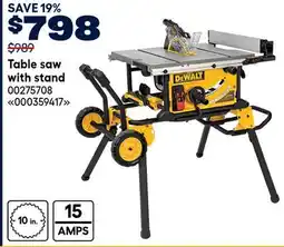 RONA Table saw with stand offer